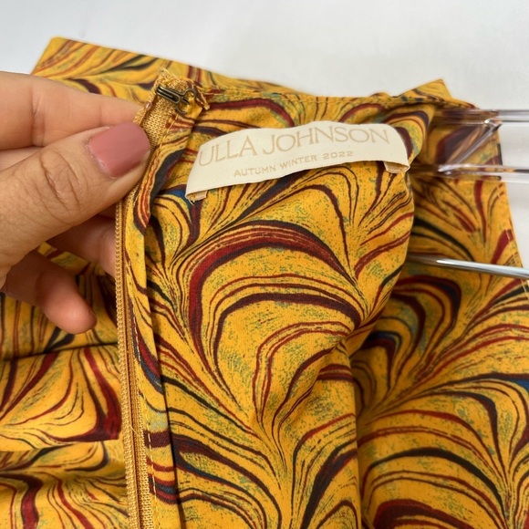 Ulla Johnson Rosina Ruffled Midi Dress in Tiger Eye Size 2 - Picture 12 of 16